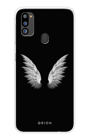 White Angel Wings Soft Cover for Samsung Galaxy M21 2021