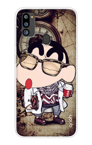 Nerdy Shinchan Soft Cover for Samsung Galaxy M21 2021