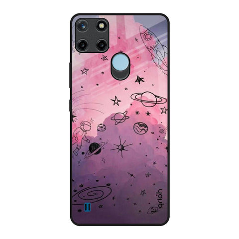 Space Doodles Glossy Case for Realme C21Y