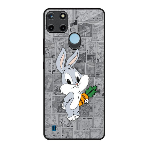 Cute Baby Bunny Glossy Case for Realme C21Y