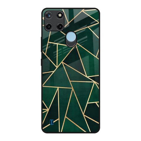 Abstract Green Glossy Case For Realme C21Y