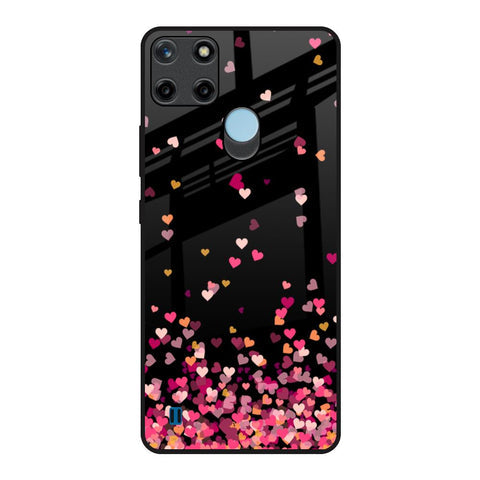 Heart Rain Fall Glossy Case For Realme C21Y