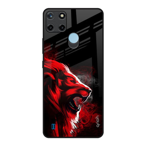 Red Angry Lion Glossy Case for Realme C21Y