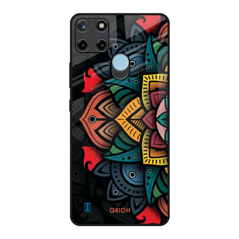 Retro Gorgeous Flower Glossy Case for Realme C21Y