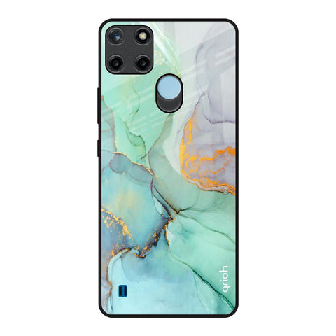 Green Marble Glossy Case for Realme C21Y