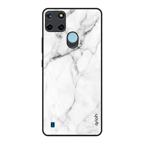 Modern White Marble Glossy Case for Realme C21Y