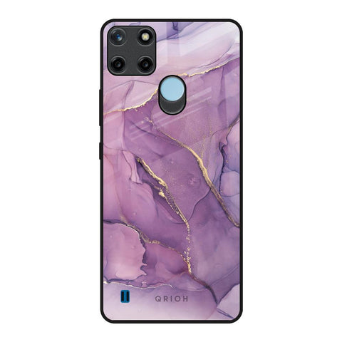 Purple Gold Marble Glossy Case for Realme C21Y