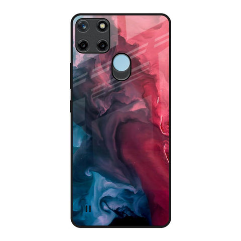 Blue & Red Smoke Glossy Case for Realme C21Y