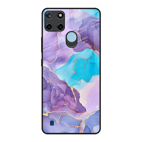 Alcohol ink Marble Glossy Case for Realme C21Y