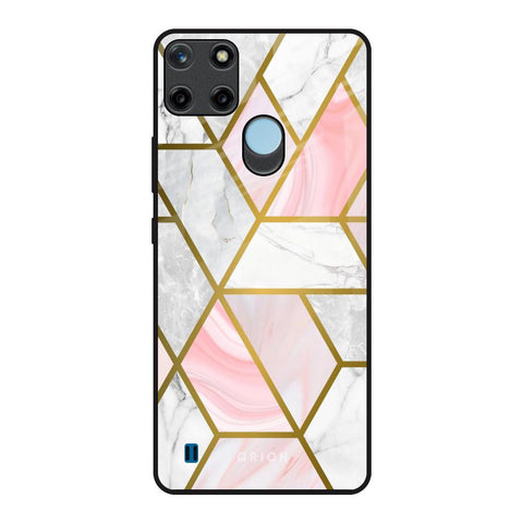 Geometrical Marble Glossy Case for Realme C21Y