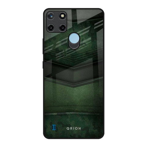 Green Leather Glossy Case for Realme C21Y