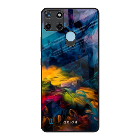 Multicolor Oil Painting Glossy Case for Realme C21Y