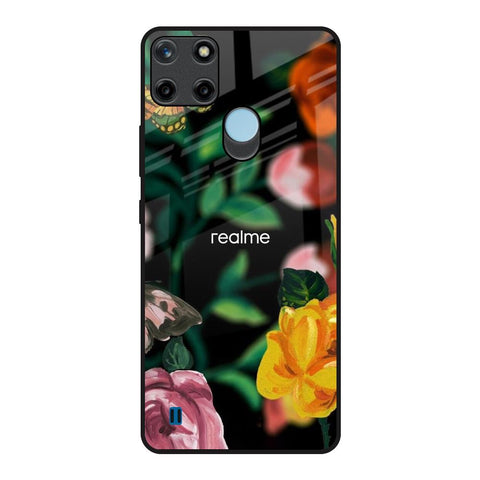 Flowers & Butterfly Glossy Case for Realme C21Y