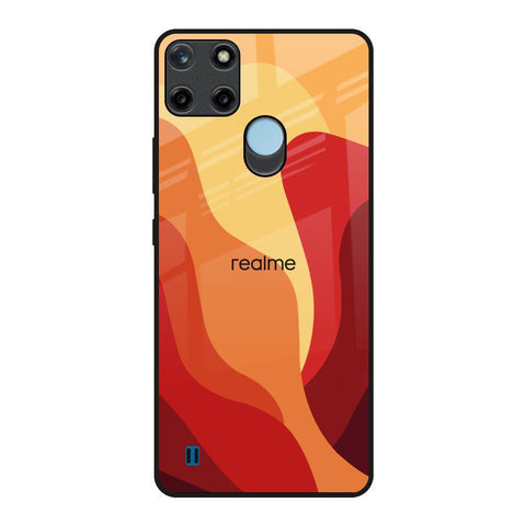 Magma Color Pattern Glossy Case for Realme C21Y