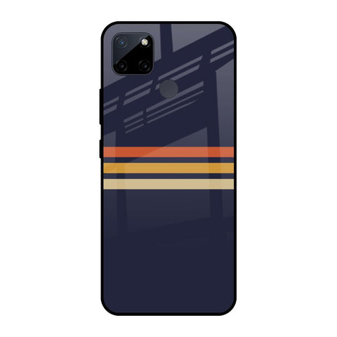 Tricolor Stripes Glossy Case For Realme C21Y