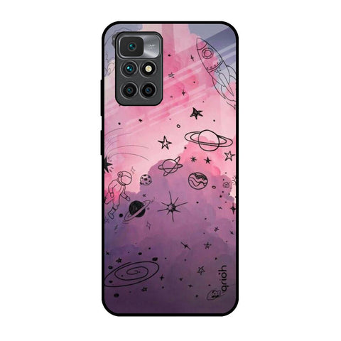 Space Doodles Glossy Case for Redmi 10 Prime