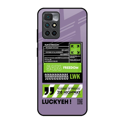 Run & Freedom Glossy Case for Redmi 10 Prime
