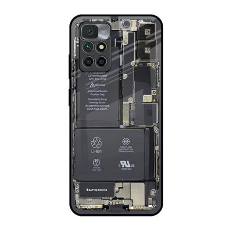 Skeleton Inside Glossy Case for Redmi 10 Prime