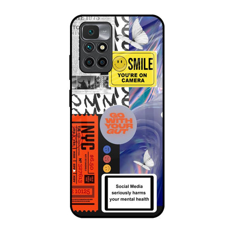 Smile for Camera Glossy Case for Redmi 10 Prime