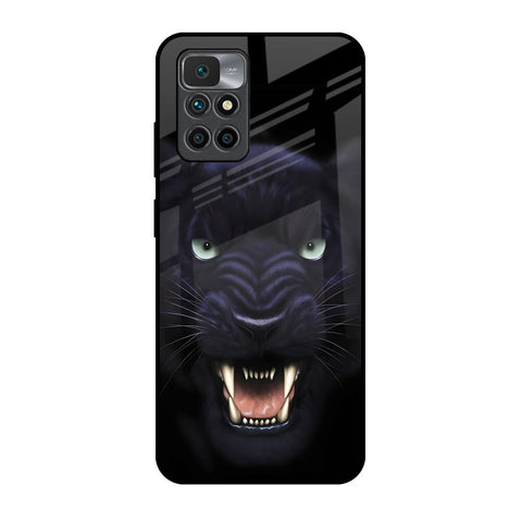 Angry Black Leopard Glossy Case for Redmi 10 Prime
