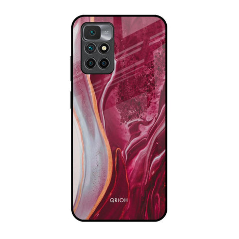 Crimson Ruby Glossy Case for Redmi 10 Prime