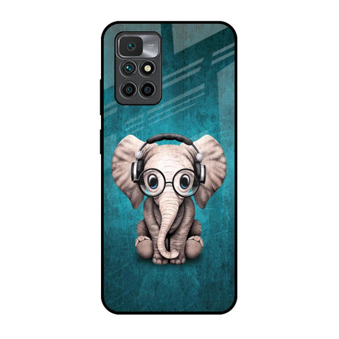 Adorable Baby Elephant Glossy Case For Redmi 10 Prime