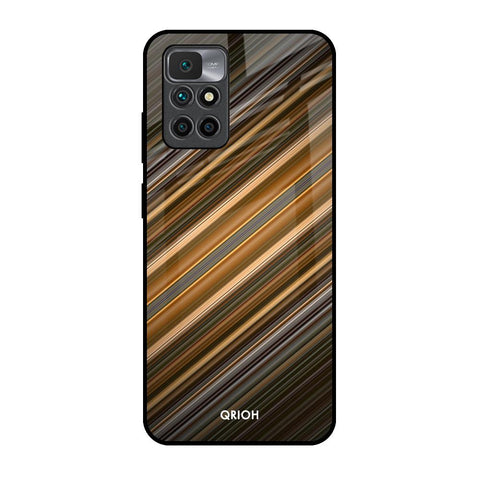 Diagonal Slash Pattern Glossy Case for Redmi 10 Prime