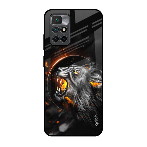 Aggressive Lion Glossy Case for Redmi 10 Prime