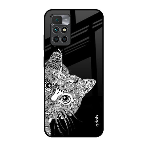 Kitten Mandala Glossy Case for Redmi 10 Prime