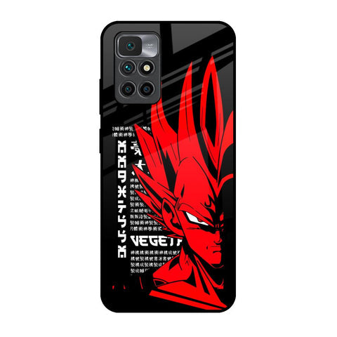 Red Vegeta Glossy Case for Redmi 10 Prime