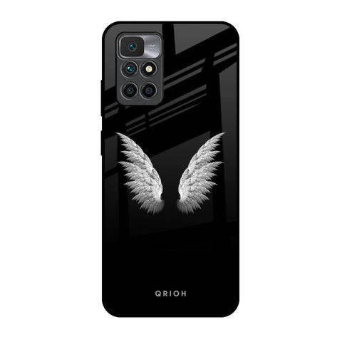 White Angel Wings Glossy Case for Redmi 10 Prime