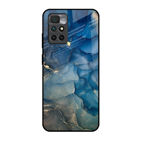 Blue Cool Marble Glossy Case for Redmi 10 Prime