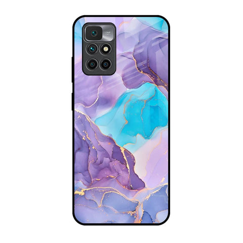 Alcohol ink Marble Glossy Case for Redmi 10 Prime