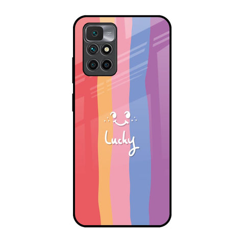 Lucky Abstract Glossy Case for Redmi 10 Prime