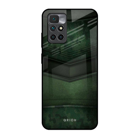 Green Leather Glossy Case for Redmi 10 Prime