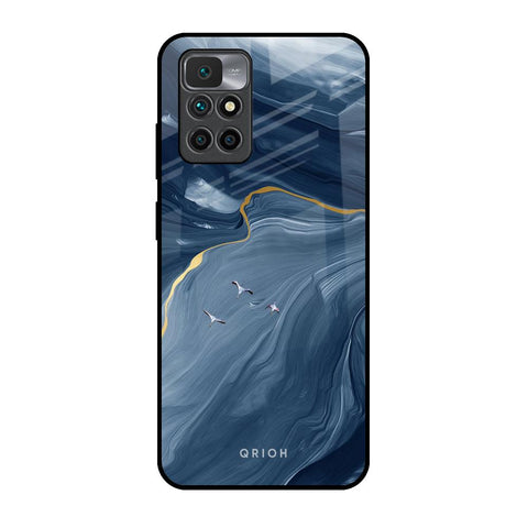 Deep Ocean Marble Glossy Case for Redmi 10 Prime