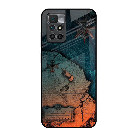 Geographical Map Glossy Case for Redmi 10 Prime