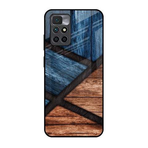 Wooden Tiles Glossy Case for Redmi 10 Prime