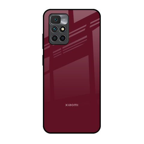 Classic Burgundy Glossy Case for Redmi 10 Prime