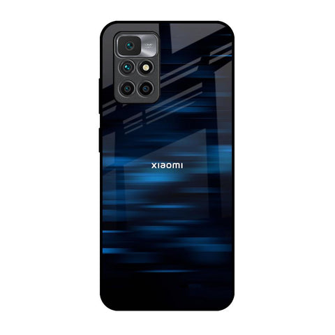 Blue Rough Abstract Glossy Case for Redmi 10 Prime