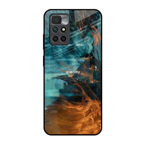 Golden Splash Glossy Case for Redmi 10 Prime