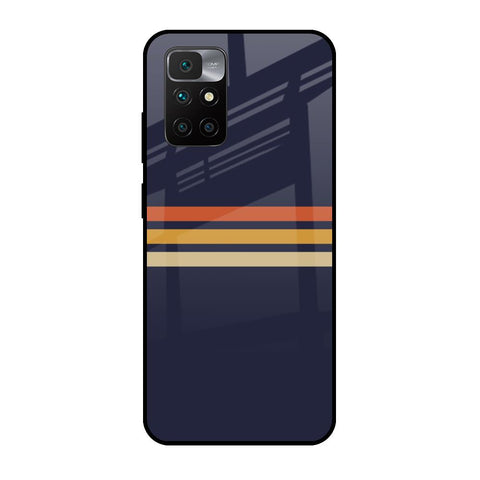 Tricolor Stripes Glossy Case For Redmi 10 Prime