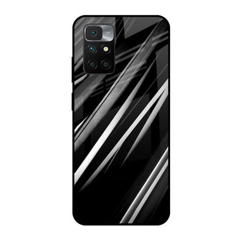 Black & Grey Gradient Glossy Case For Redmi 10 Prime