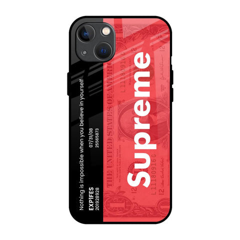 Supreme Ticket Glossy Case for iPhone 13
