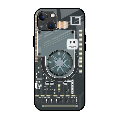 Motherboard Circuit Glossy Case for iPhone 13