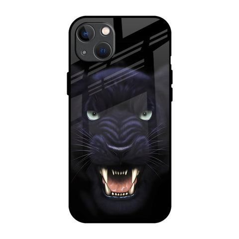 Angry Black Leopard Glossy Case for iPhone 13
