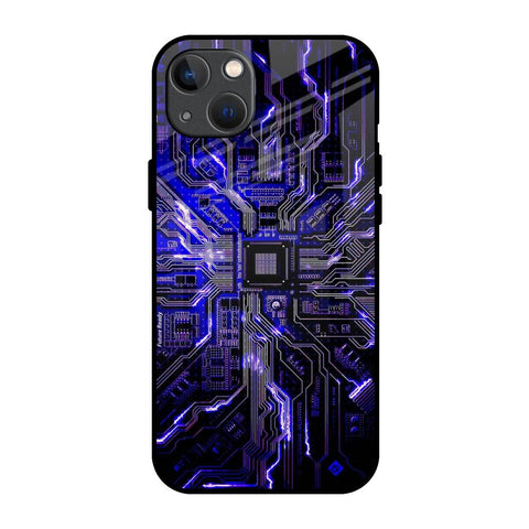 Techno Color Pattern Glossy Case For iPhone 13