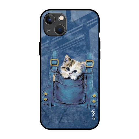 Kitty In Pocket Glossy Case For iPhone 13