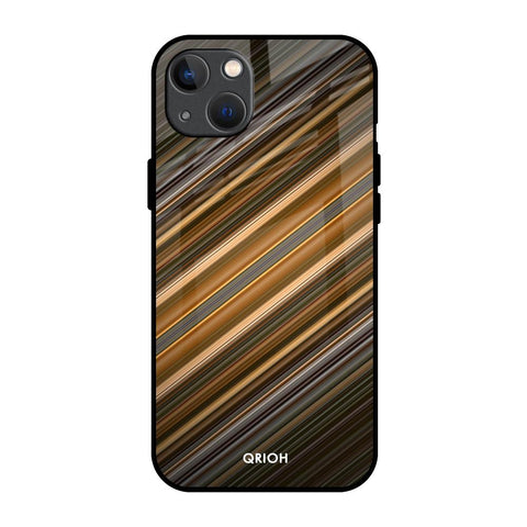 Diagonal Slash Pattern Glossy Case for iPhone 13