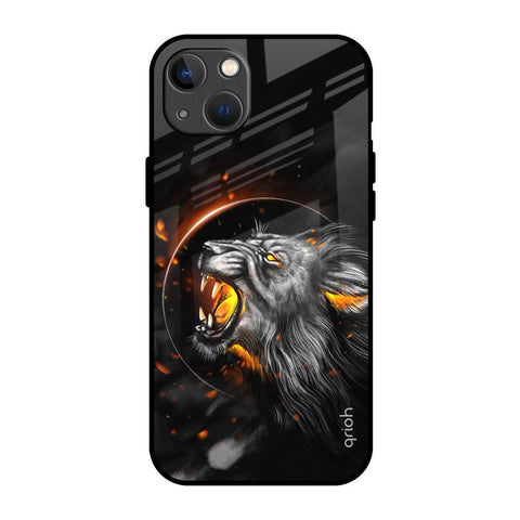 Aggressive Lion Glossy Case for iPhone 13